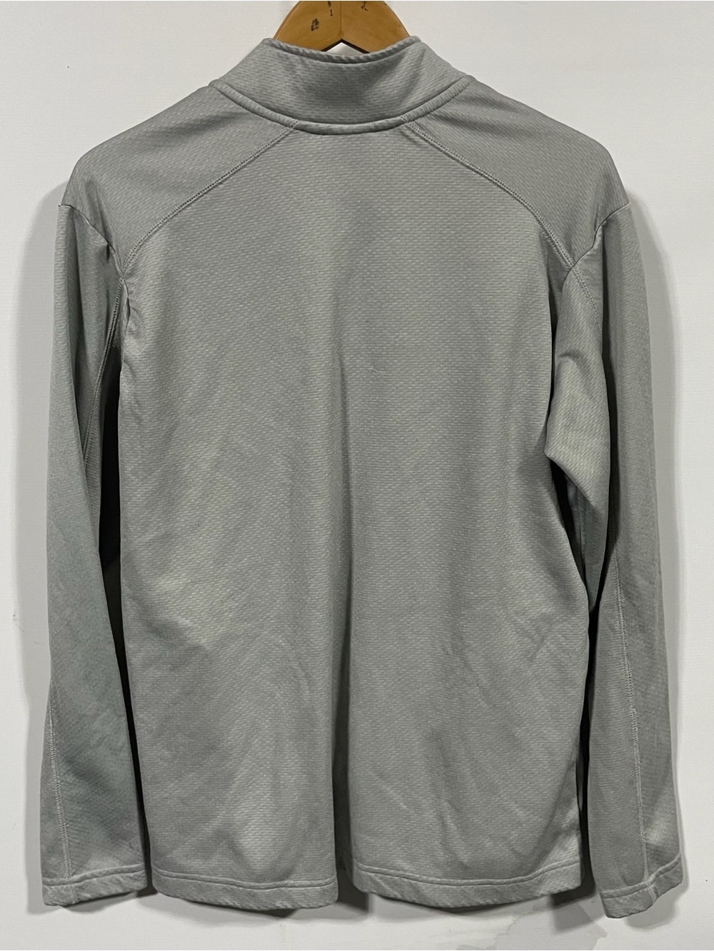 Champion Light Gray Carolina 1/4 Zip Pullover with Navy Logo - Picture 3 of 3